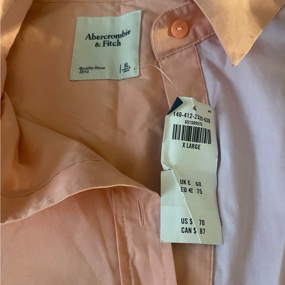 Abercrombie & Fitch women’s button down pastels XL nwts - Picture 5 of 8